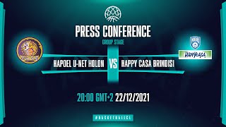 Hapoel U-net Holon v Happy Casa Brindisi - Press Conf. | Basketball Champions League 2021