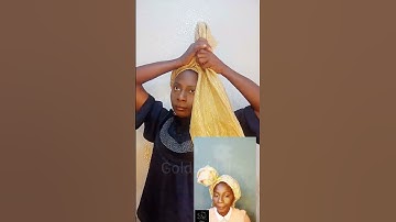 Quick and easy gele head wrap tutorial  #gelestyles #headwear