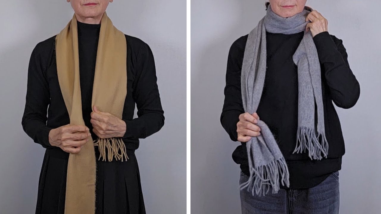 Готово за 10 секунд! 🔥 7 простых и стильных способов завязывания шарфа.