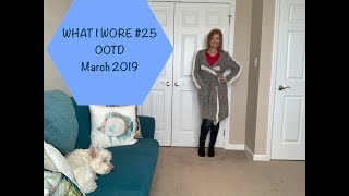 What I Wore #25...OOTD - March 2019:  Still waiting on Spring