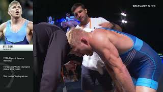 74 Kg Round 2 - Jason Nolf, Nittany Lion WC / TMWC Vs Kyle Dake, Spartan Combat RTC  -  TMWC
