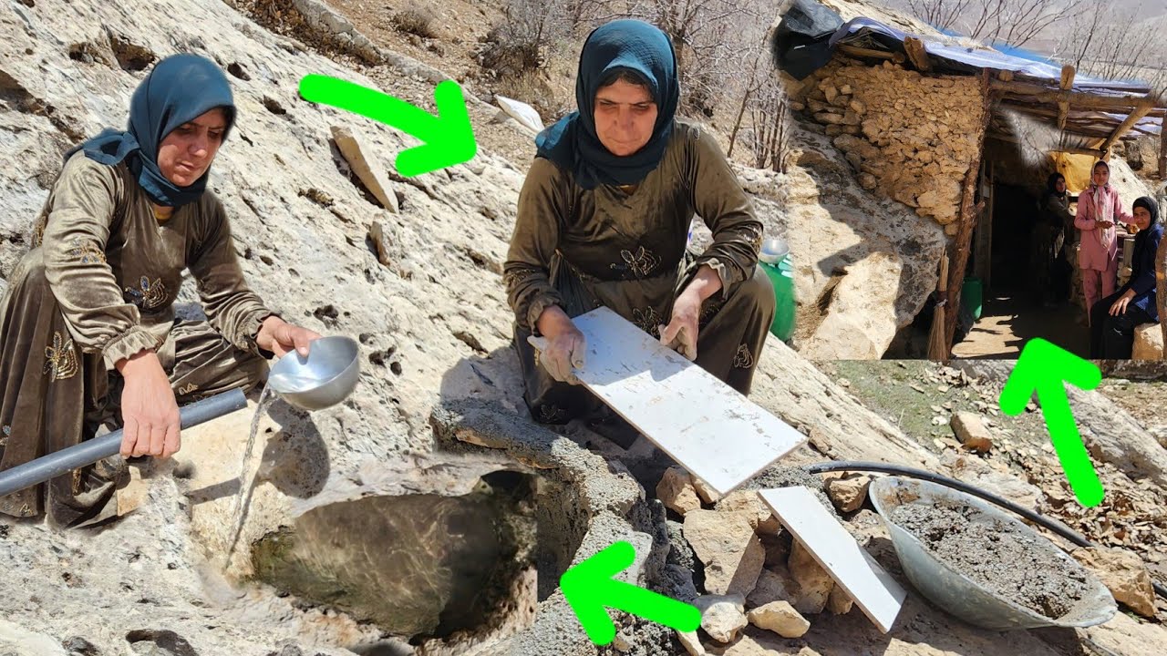 Необыкновенная инициатива смелой матери: родниковая вода достигла пещеры.