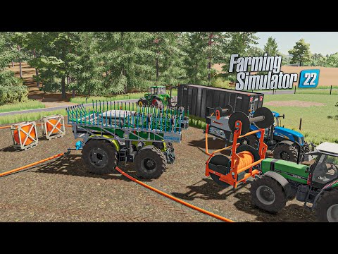 Видео: Внесение жидкого навоза с помощью системы HOSE (мод New Manure system) | Farming Simulator 22