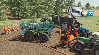 Внесение жидкого навоза с помощью системы HOSE (мод New Manure system) | Farming Simulator 22