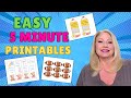 5 MINUTE PRINTABLES ANYONE CAN SELL!