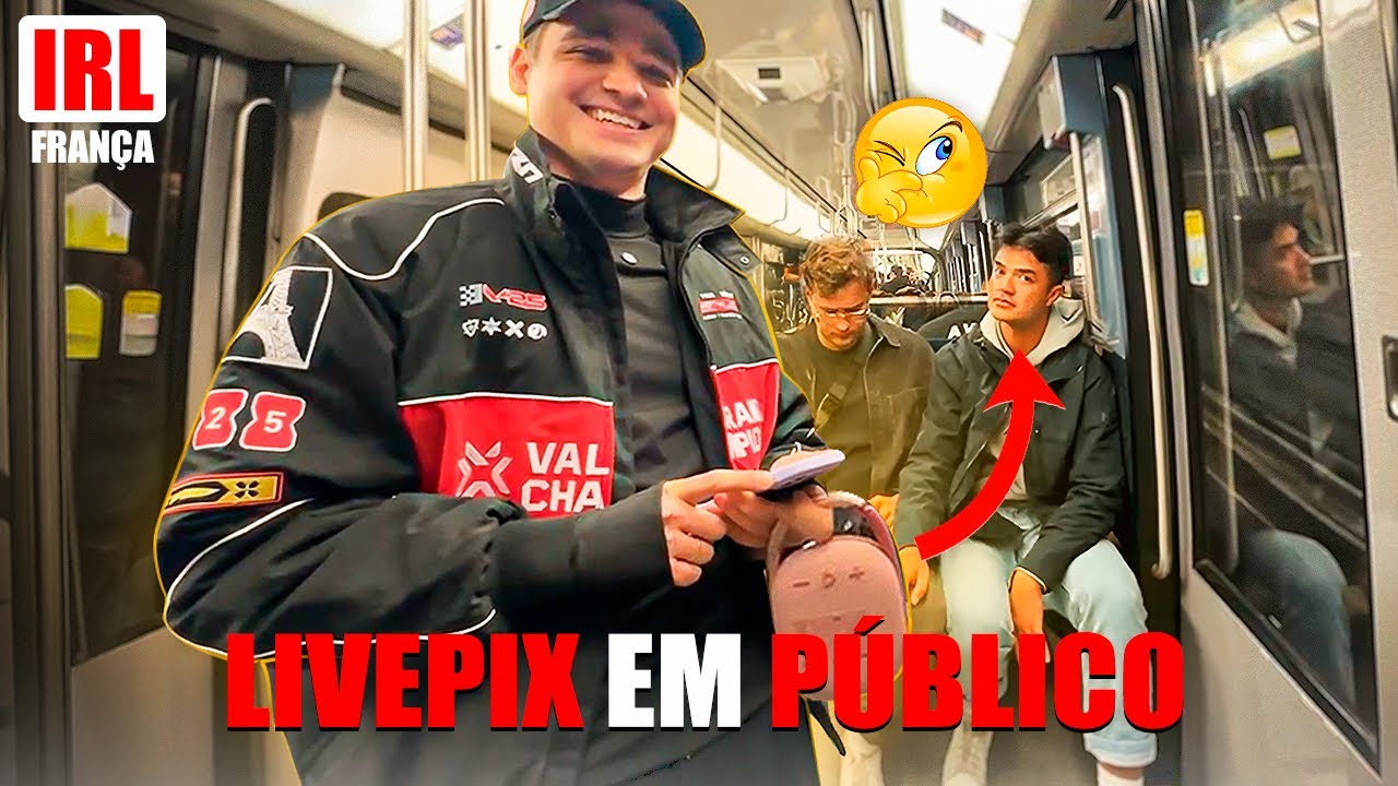 LIGUEI O LIVEPIX NO METRÔ EM PARIS KKKKKKKKKKKK 😂 - IRL