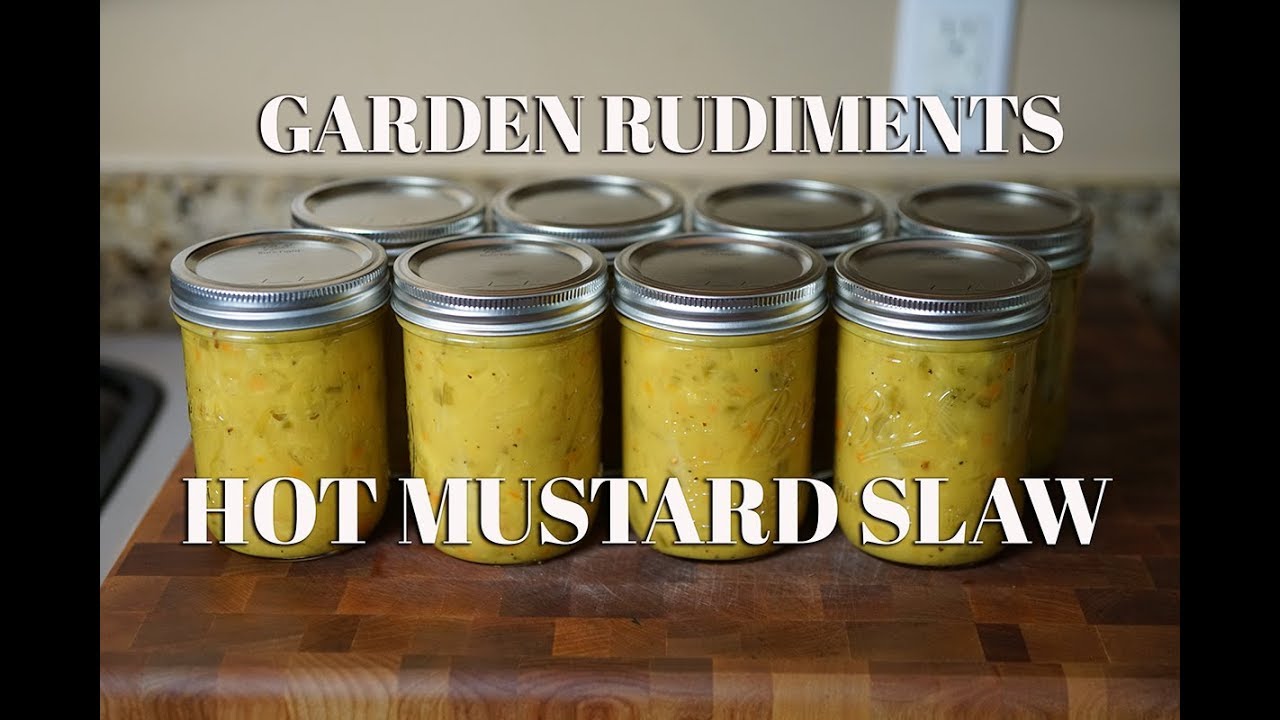 Mustard Slaw For Hot Dog Canning Hot Mustard Slaw YouTube