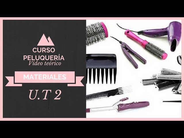 Equipo de peluquería profesional; materiales, utensilios y accesorios