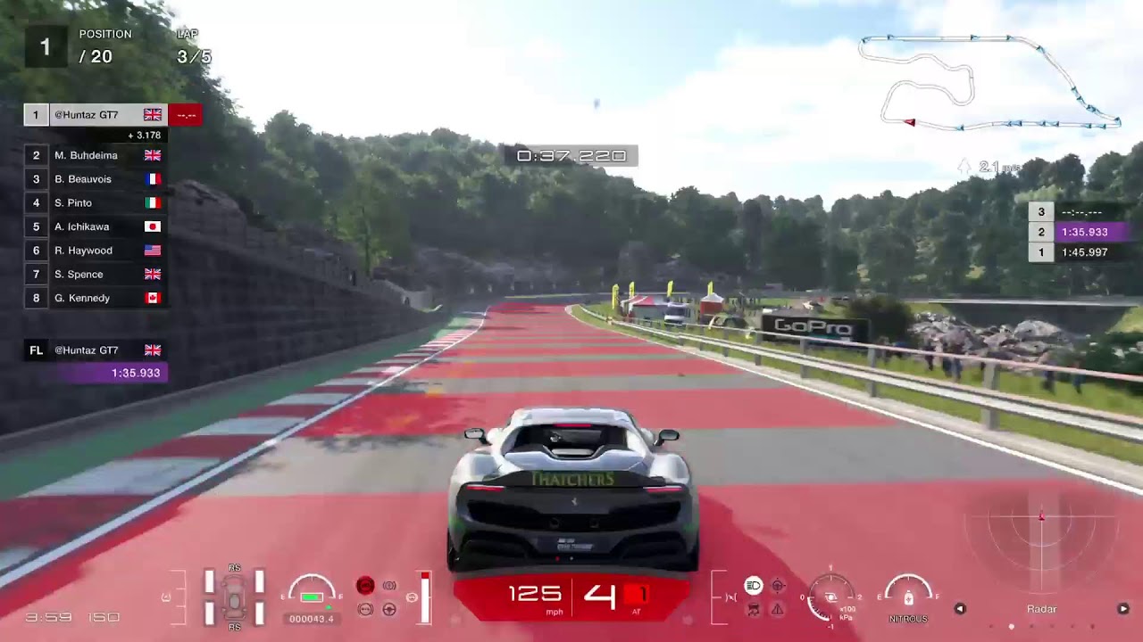 Weekly challenge European club 600 deep forest race way