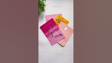 6 Easy Watercolour Background Ideas With Calligraphy | Lettering quotes for Beginners #shorts #art