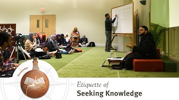 Shaykh Yasir Fahmy - The Etiquette of Seeking Knowledge