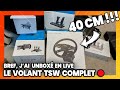 Unboxing en live du volant moza pour ets tsw moza racing base r9  srp pedals