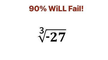 A Wonderful Math Problem. Cube Square Root Of -27=?