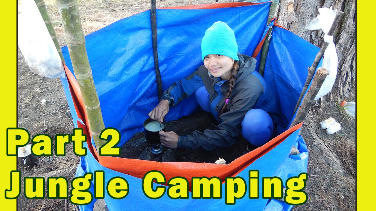 Junglecraft Campsite Part 2 Long term jungle camping setup YouTube