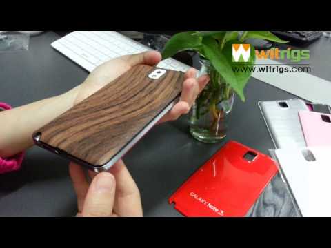 Custom Wooden Pattern Sumsung Galaxy Note 3 Battery Case Replacement