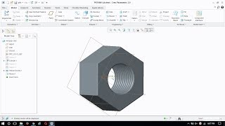 CREO NUT DESIGN TUT PART DESIGN