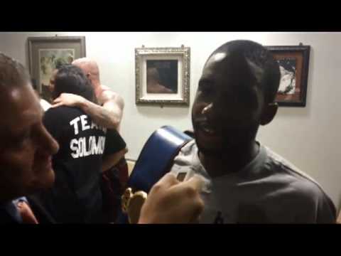 Brad Solomon post fight Interview (Demetrius Hopki...