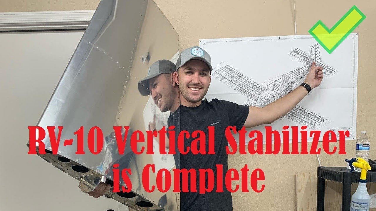 RV-10 Vertical Stabilizer Final Rivets and Assembly - YouTube