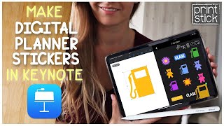 Как легко сделать стикеры для цифрового планировщика | Урок для iPad: Keynote screenshot 5