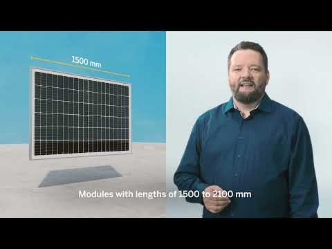 Solar module mounting system IBC AeroFix G3 for flat roofs - simply explained