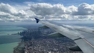 United Airlines A320 Landing in Chicago