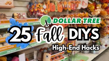 25 Fall Dollar Tree DIYs That Don’t Look Cheap 😍