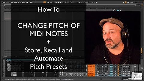 How to change pitch of MIDI notes in Ableton Live - Max for Live devices