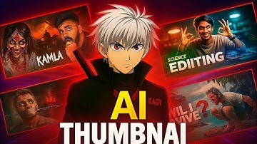 How to make thumbnail using Ai || AI se thumbnail kasa bnaya | thumbnail kasa bnaya 