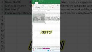 Excel Shortcut Course #10 | Wrap Text Instantly | Alt + H + W Shortcut