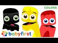 Color Collection: Black, Yellow, Red | Learn Colors w Color Crew | Coloring for Kids | Baby First TV