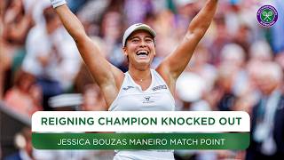 The Reigning Champ is OUT! | Jessica Bouzas Maneiro | Winning moment | First round | Wimbledon 2024