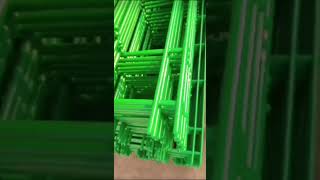 Galvanized 3D Panel Fence Curved Steel Welded Fence Curved Wire Fence V Mesh Wire Fence