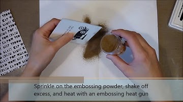 Unity Stamp Co Quick Tip Gilded Edges with Embossing Powder