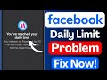Fix Facebook Daily Limit Error | Facebook Not Working | Account Restricted Solution