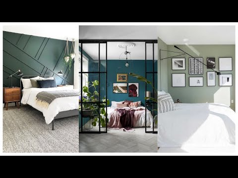 Vídeo: Papel De Parede Verde No Quarto (28 Fotos): Cor Verde Claro No Interior, Design