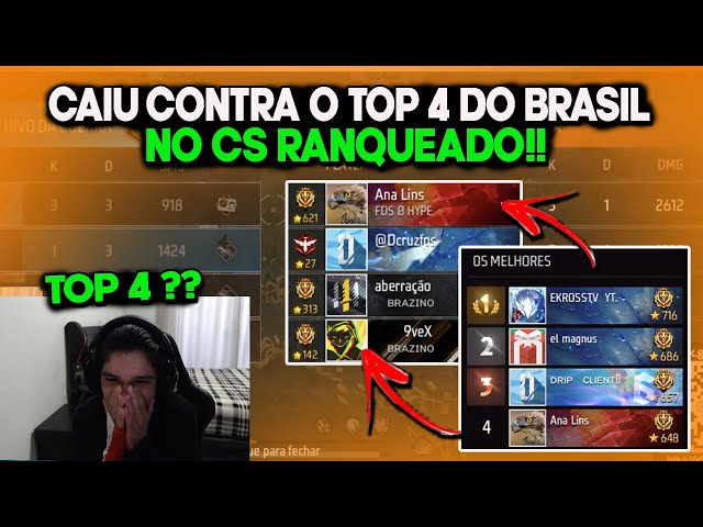 FLUPY CAIU CONTRA O TOP 4 DO BRASIL NO CS RANQUEADO E FICOU IMPRESSIONADO  COM SUA JOGABILIDADE!! 