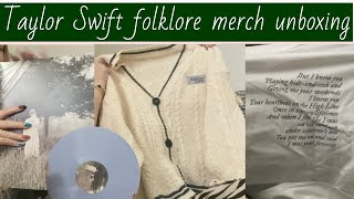 Unboxing my Taylor swift Folklore merch (first reaction)