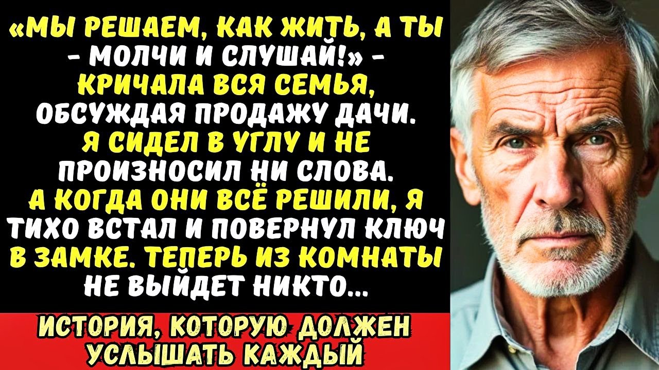 «Заткнись, старый! Твое мнение здесь никого не волнует!» — оборвал меня сын на семейном совете.