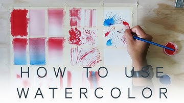 WATERCOLOR TUTORIAL - Wet on Dry Techniques // Part One