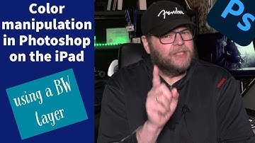 Color manipulation in Photoshop with a black and white adjustment layer