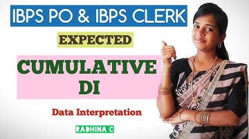CUMULATIVE DI | EXPECTED DI | IBPS CLERK & IBPS PO PRELIMS