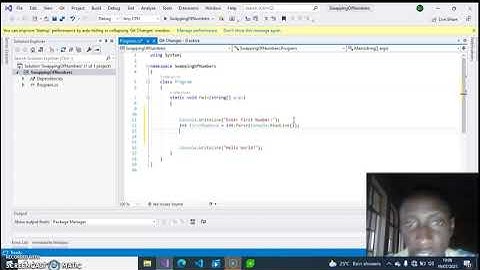 Swap Two Numbers In C#