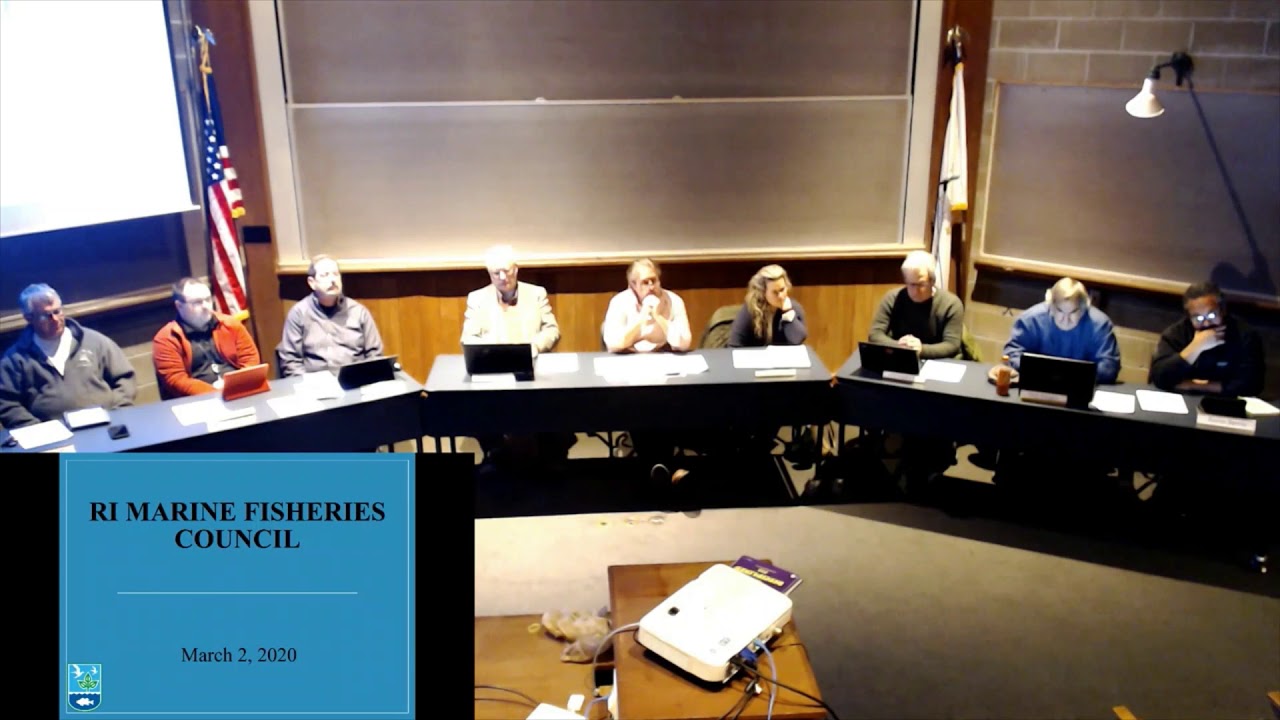 Rhode Island Marine Fisheries Council March 2, 2020 YouTube