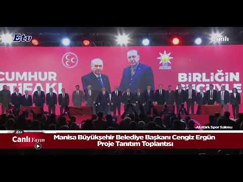 Manisa Büyükşehir Belediye Başkanı Cengiz Ergün Proje Tanıtım Toplantısı