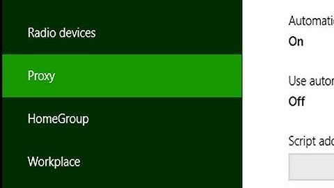 How to change windows 8 proxy settings