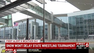 Snow won't delay state wrestling tournament