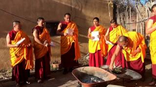 Tsor Fire Ceremony - Dreprung Loseling Monks In Santa Fe, New Mexico