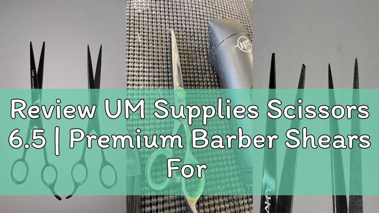 Review UM Supplies Scissors 6.5 | Premium Barber Shears For Hair Cutting | Multiple Purpose Cutting
