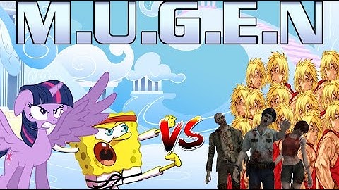 MUGEN Battle 240: Karate SpongeBob and Alicorn Twilight Sparkle vs Rox Howard Clones and Biohazard