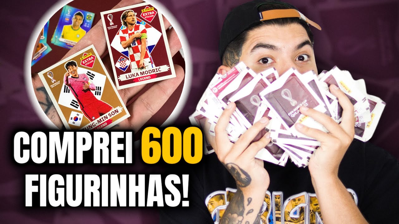 ABRINDO 120 PACOTES DE FIGURINHAS DA COPA DO MUNDO 2022!!! 